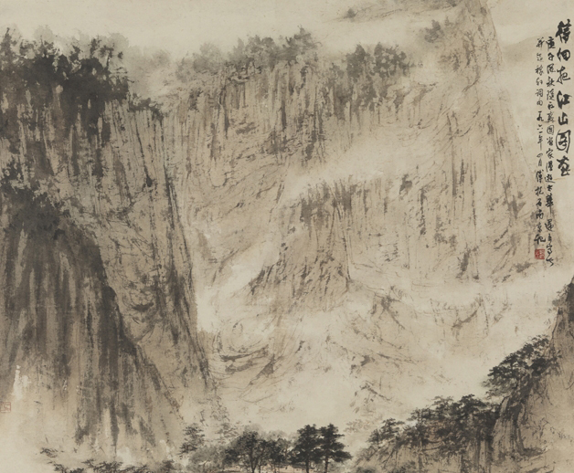 《待細(xì)把江山圖畫》100×111.5cm，1961年